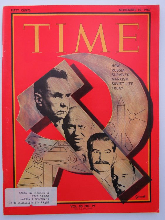 TIME MAGAZINE, NOVEMBER 10, 1967 (HOW RUSSIA SURVIVED MARXISM: SOVIET LIFE TODAY)