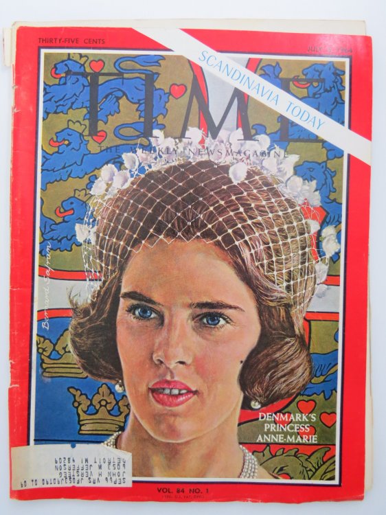 TIME MAGAZINE JULY 3, 1964 (DENMARK'S PRINCESS ANNE MARIE)