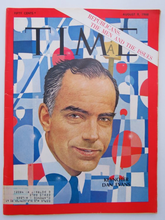 TIME MAGAZINE AUGUST 9, 1968 (KEYNOTER DAN EVANS)