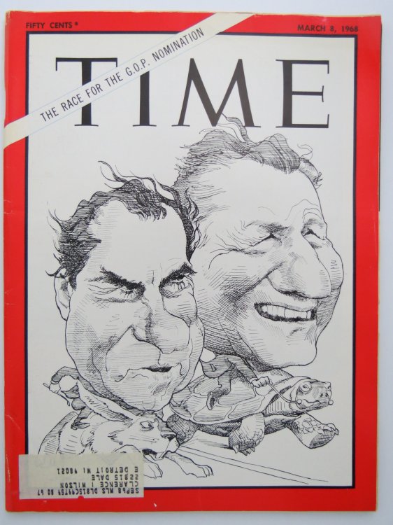 TIME MAGAZINE MARCH 8, 1968 (RACE FOR THE G O P NOMINATION)