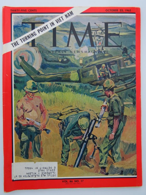 TIME MAGAZINE OCTOBER 22, 1965 (TURNING POINT IN VIET NAM)