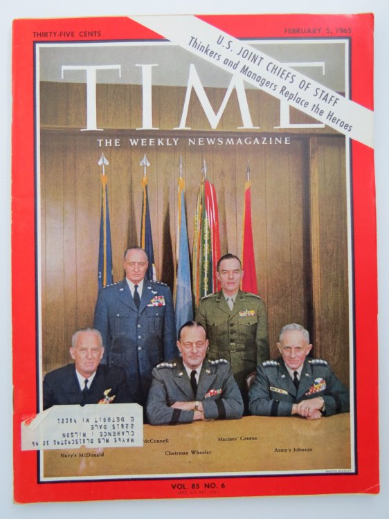TIME MAGAZINE, FEBRUARY 5, 1965, (U. S. JOINT CHIEFS OF STAFF)