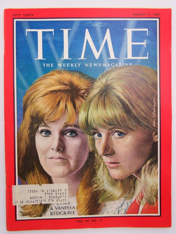 TIME MAGAZINE MARCH 17, 1967 (LYNN & VANESSA REDGRAVE)