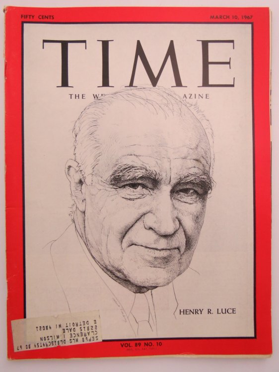 TIME MAGAZINE MARCH 10, 1967 (HENRY R LUCE)