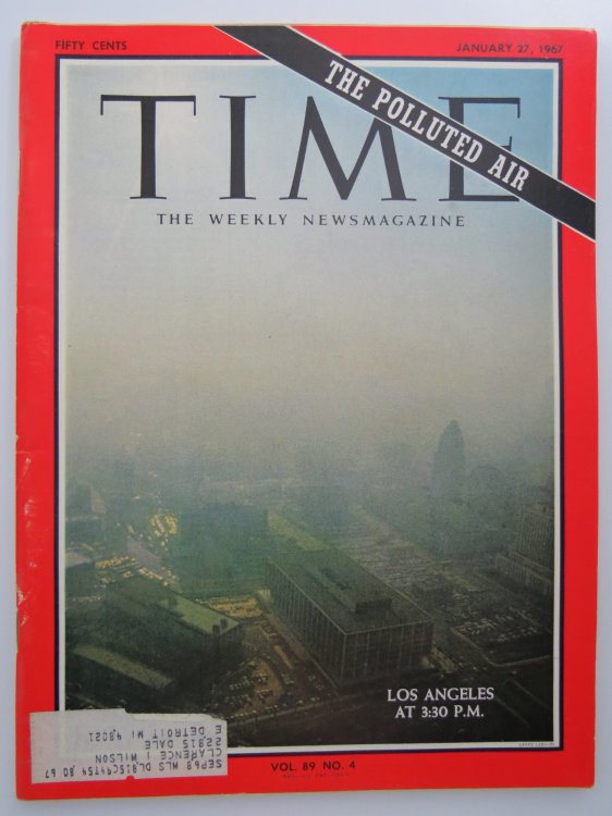 TIME MAGAZINE, JANUARY 27, 1967 (LOS ANGELES SMOG)