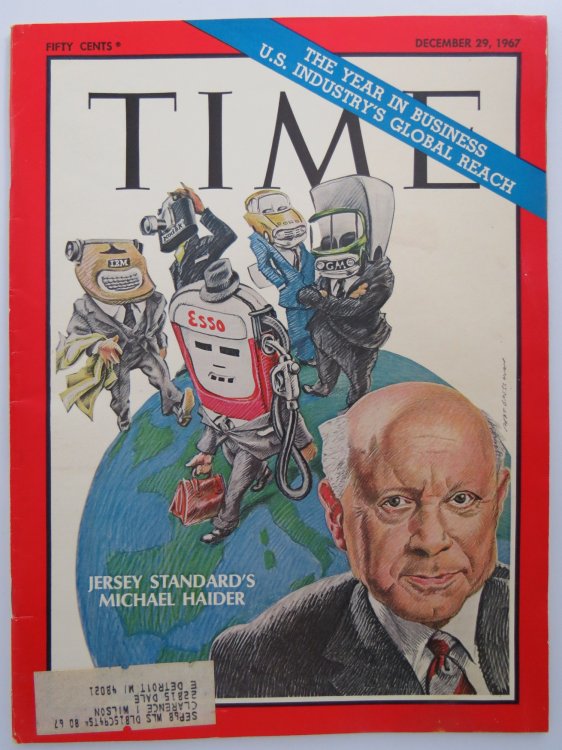 TIME MAGAZINE DECEMBER 29, 1967 (JERSEY STANDARD'S MICHAEL HAIDER)