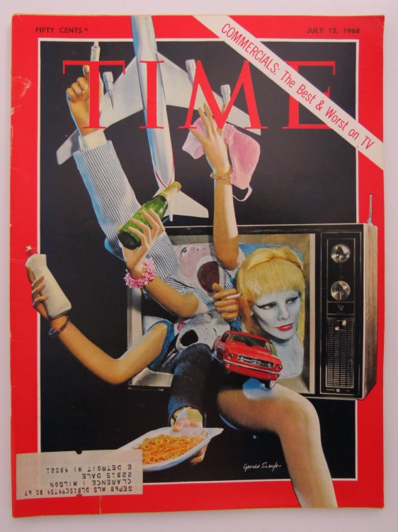 TIME MAGAZINE JULY 12, 1968 (COMMERCIALS: THE BEST & WORST) The Best & Worst on TV