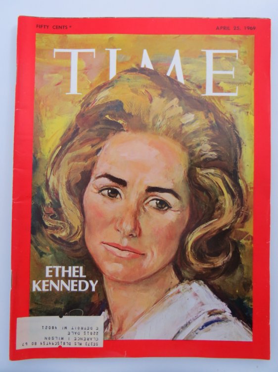 TIME MAGAZINE APRIL 25, 1969 ETHEL KENNEDY