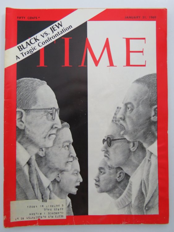 TIME MAGAZINE JANUARY 31, 1969 (BLACK VS JEW A TRAGIC CONFRONTATION)