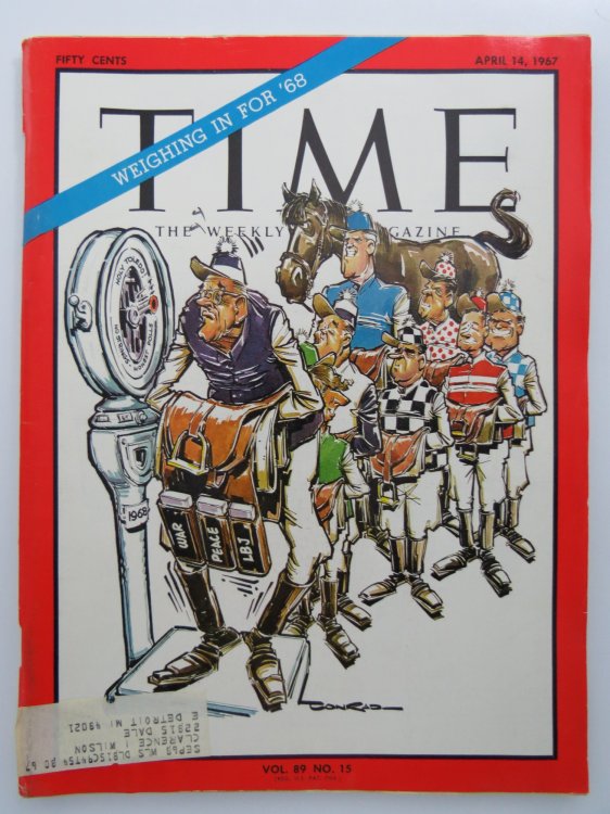 TIME MAGAZINE, APRIL 14, 1967 (WEIGHING IN FOR '68)