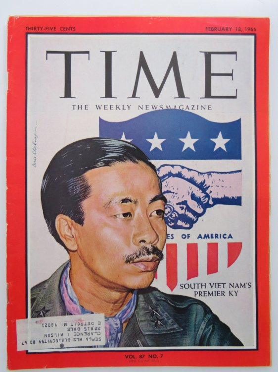 TIME MAGAZINE FEBRUARY 18, 1966 (SOUTH VIET NAM'S PREMIER KY)