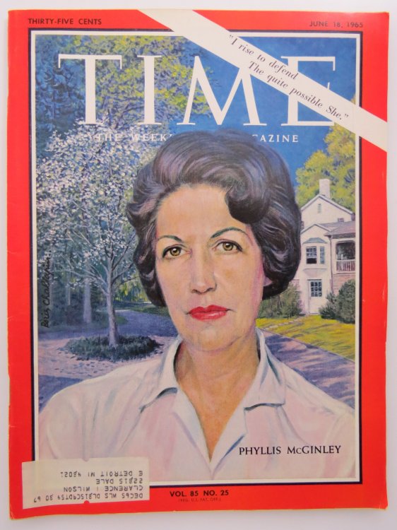 TIME MAGAZINE JUNE 18, 1965 (PHYLLIS MCGINLEY)