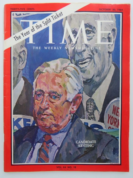 TIME MAGAZINE OCTOBER 30, 1964 (CANDIDATE KEATING)