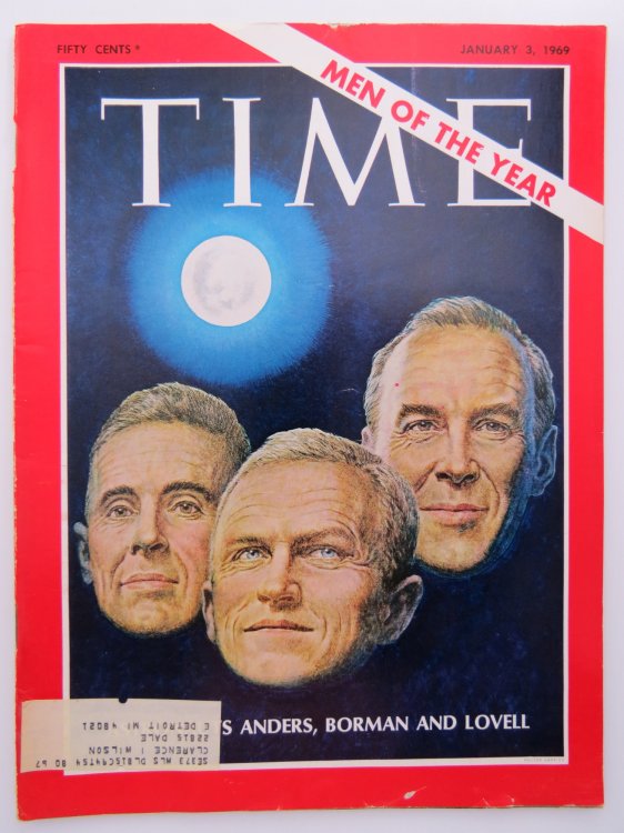 TIME MAGAZINE JANUARY 3, 1969 (ASTRONAUTS ANDERS, BORMAN & LOVELL)