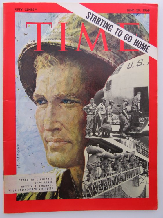 TIME MAGAZINE JUNE 20, 1969 (SOLDIERS STARTING TO GO HOME)