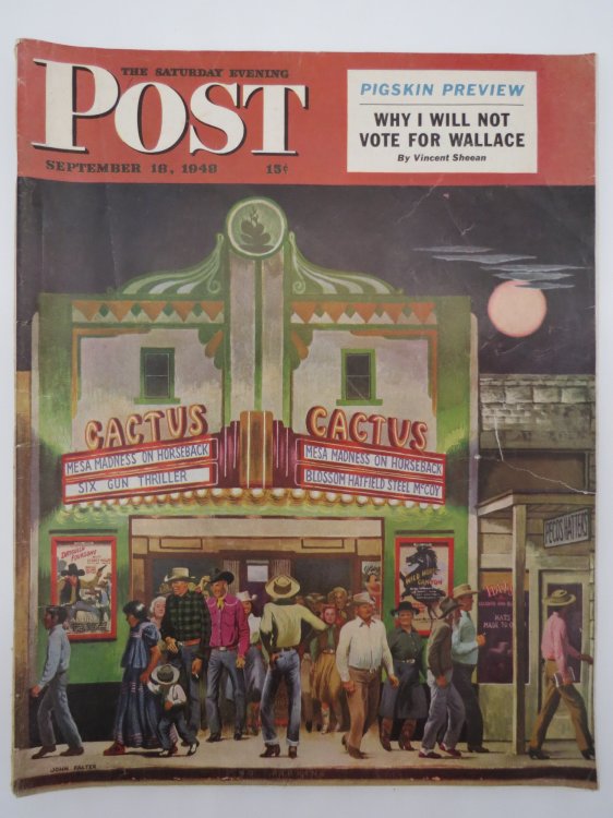 SATURDAY EVENING POST - SEPTEMBER 18, 1948 (JOHN FALTER COVER; WHY I WILL NOT VOTE FOR WALLACE BY VINCENT SHEEAN)