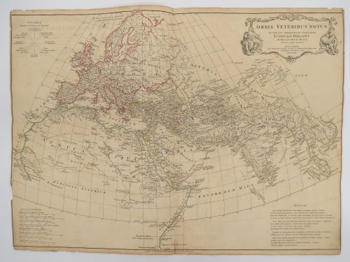 ANTIQUE COPPER ENGRAVED HAND-COLORED MAP - ORBIS VETERIBUS NOTUS 21