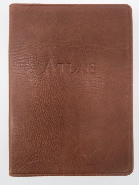 THE TRAVELER'S ATLAS, A GEOGRAPHIC HANDBOOK (LEATHER BOUND)