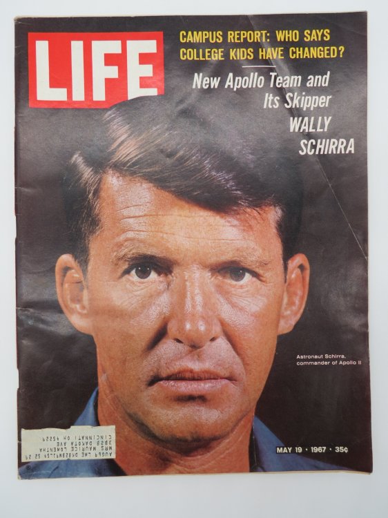 LIFE MAGAZINE, MAY 19, 1967 (NEW APOLLO TEAM AND ITS SKIPPER WALLY SCHIRRA)