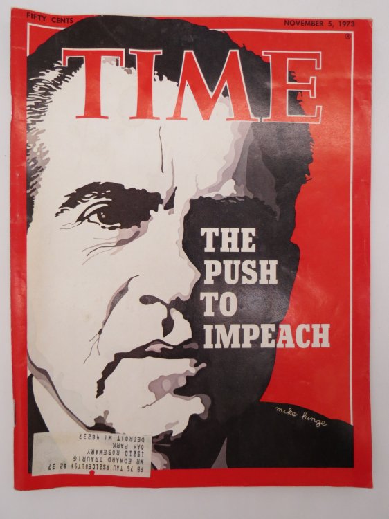 TIME MAGAZINE NOVEMBER 5 1973 THE PUSH TO IMPEACH