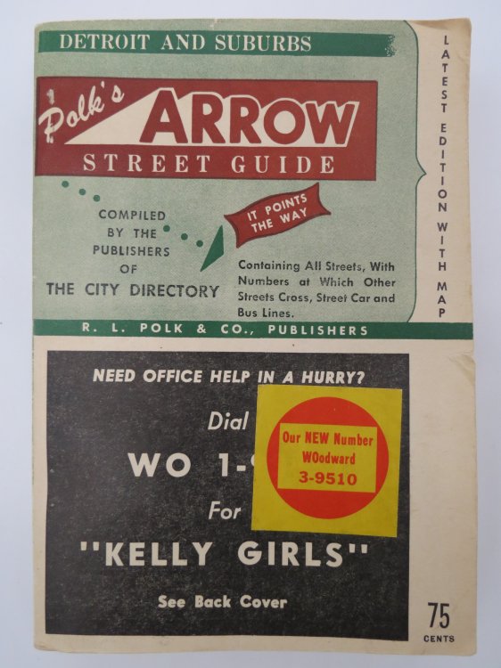 POLK'S ARROW STREET GUIDE: DETROIT AND SUBURBS
