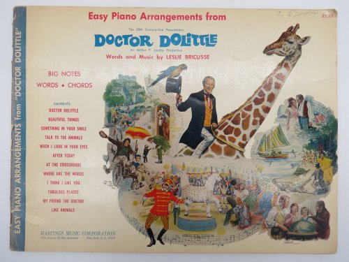EASY PIANO ARRANGEMENTS FROM DOCTOR DOLITTLE