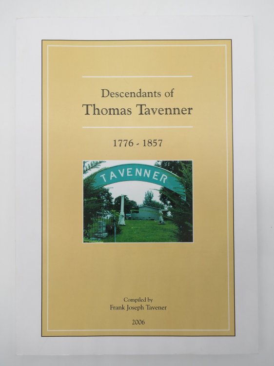 DESCENDANTS OF THOMAS TAVENNER 1776-1857