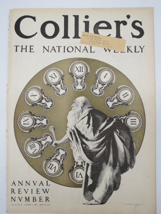 COLLIER'S WEEKLY MAGAZINE - JANUARY 7, 1905 (MAXFIELD PARRISH COVER