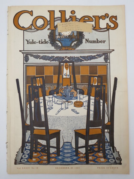 COLLIER'S WEEKLY MAGAZINE - DECEMBER 24, 1904 (EDWARD PENFIELD COVER; ALICE DUER MILLER STORY)