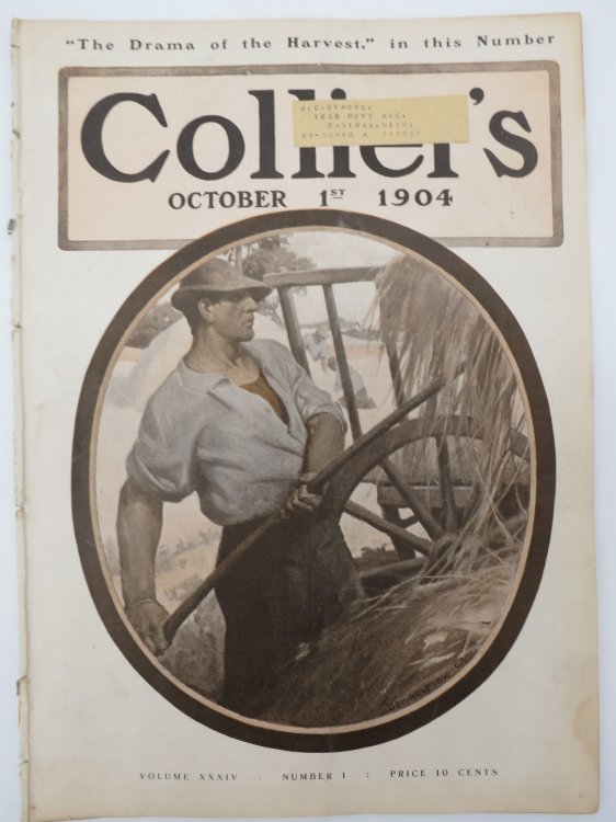 COLLIER'S WEEKLY MAGAZINE - OCTOBER 8, 1904 (DENMAN FINK COVER GAY INTEREST)