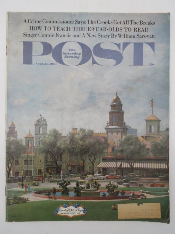 THE SATURDAY EVENING POST MAGAZINE, SEPTEMBER 23, 1961 (CONNIE FRANCIS ; WILLIAM SAROYAN)