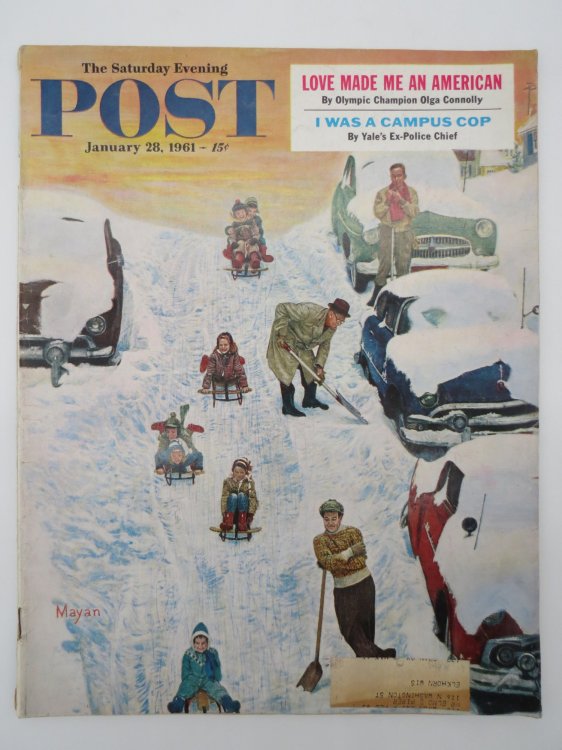 SATURDAY EVENING POST MAGAZINE, JANUARY 28, 1961 - (OLYMPIC CHAMPION OLGA CONNOLLY)