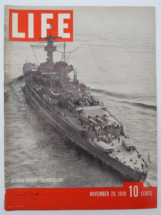 LIFE MAGAZINE NOVEMBER 20, 1939 (GERMAN RAIDER 