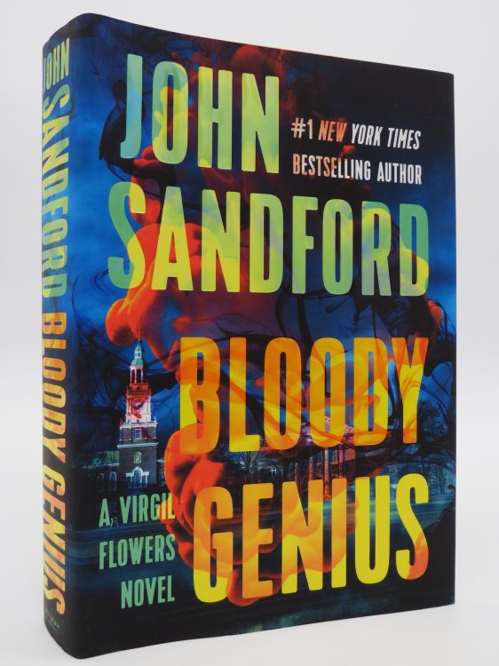 BLOODY GENIUS (SIGNED BY AUTHOR) (DJ Protected by a Brand New, Clear, Acid-Free Mylar Cover)