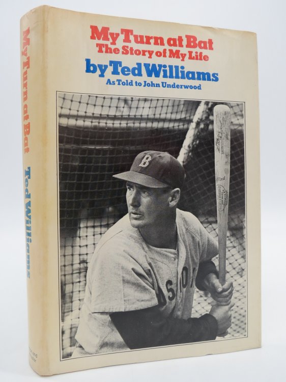 MY TURN AT BAT BY TED WILLIAMS (DJ Protected by a Brand New, Clear, Acid-Free Mylar Cover)