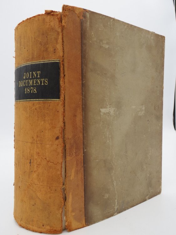 JOINT DOCUMENTS OF THE STATE OF MICHIGAN FOR THE YEAR 1878 Includes: Message of Charles M. Croswell, Governor; Annual Report of Auditor; Annual Report of Commissioner State Land Office; Report State Swamp Land Commissioner; Report. Michigan State Fisheries; and Several More
