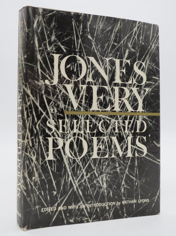 JONES VERY Selected Poems (DJ Protected by a Brand New, Clear, Acid-Free Mylar Cover)