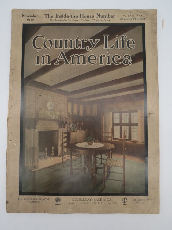 COUNTRY LIFE IN AMERICA MAGAZINE, NOVEMBER 1912 (INSIDE-THE-HOUSE NUMBER)