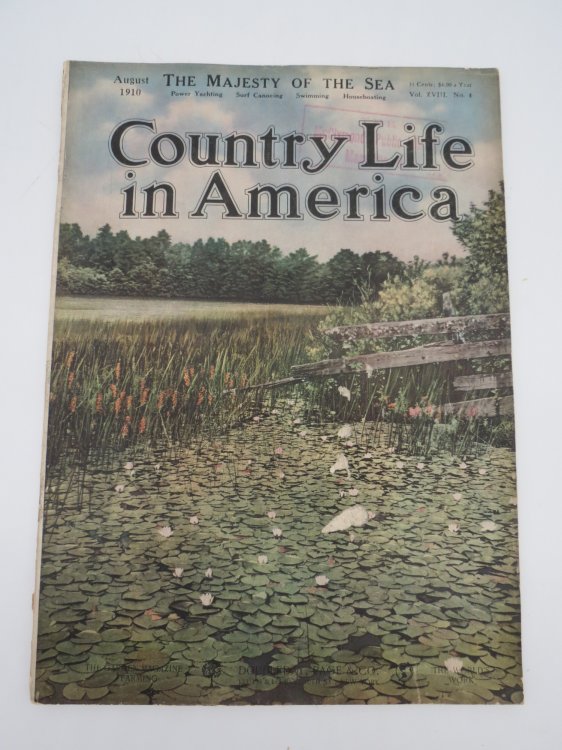 COUNTRY LIFE IN AMERICA MAGAZINE, AUGUST 1910 (THE MAJESTY OF THE SEA)