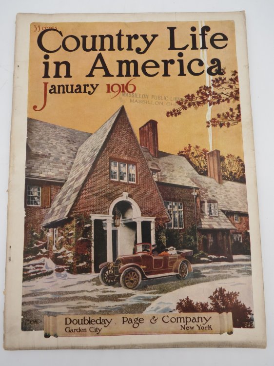 COUNTRY LIFE IN AMERICA MAGAZINE, JANUARY 1916 (BEST 12 COUNTRY HOUSES IN AMERICA; THE HOUNDS OF CELT AND GAEL)