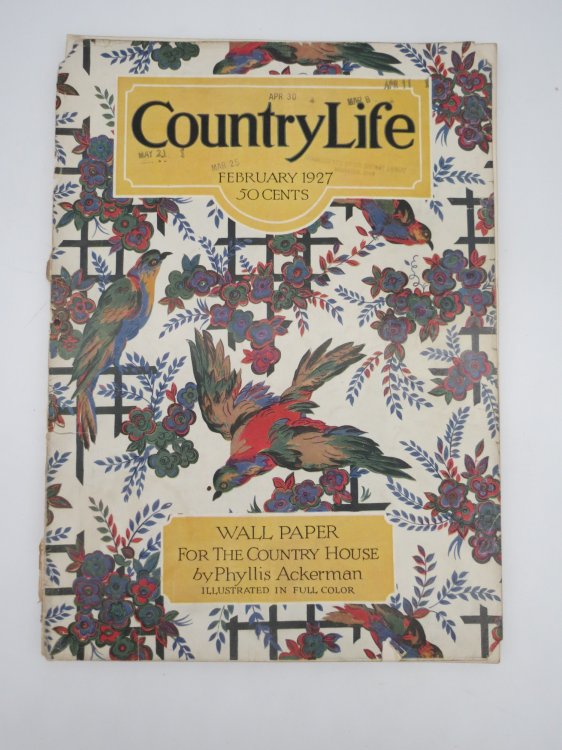 COUNTRY LIFE MAGAZINE, FEBRUARY 1927 (WALL PAPER FOR THE COUNTRY HOUSE)