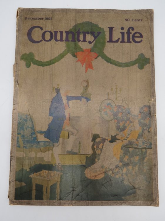 COUNTRY LIFE MAGAZINE, DECEMBER 1921 (MURAD CIGARETTES WITH SANTA AD)