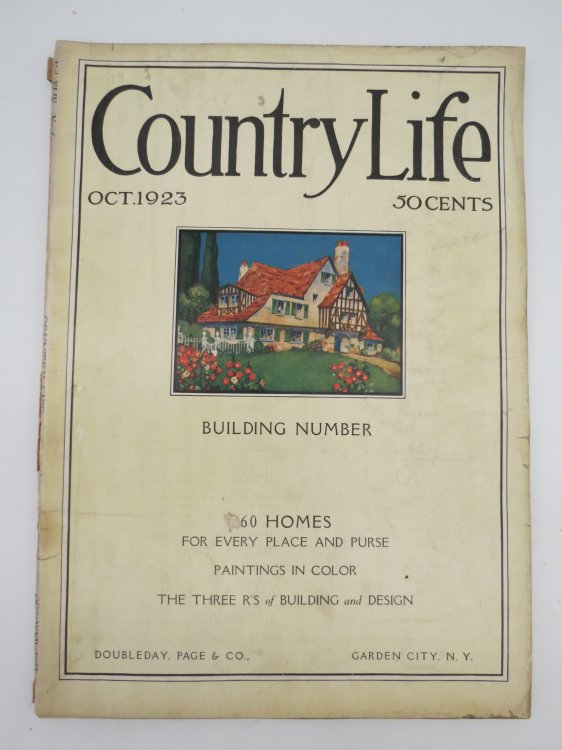 COUNTRY LIFE MAGAZINE, OCTOBER 1923 (BUILDING NUMBER)