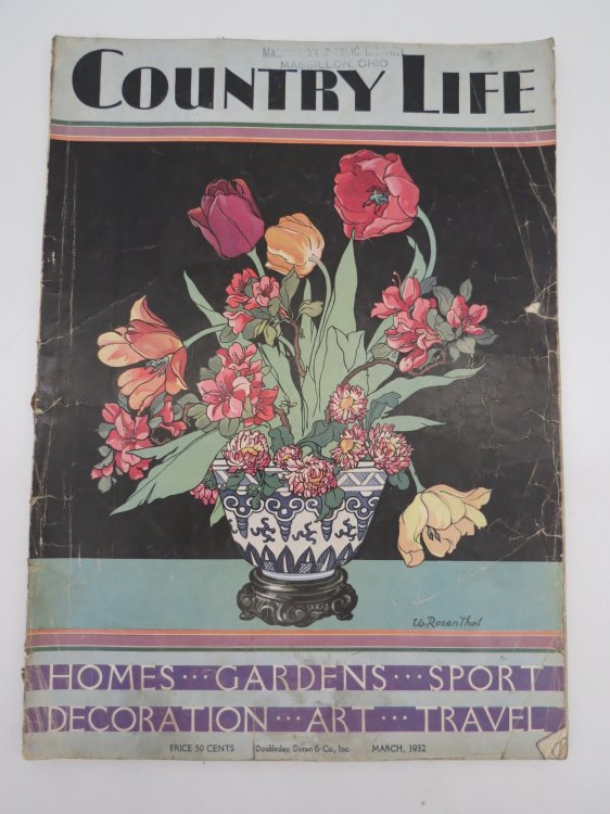 COUNTRY LIFE MAGAZINE, MARCH 1932 (HOMES, GARDENS, SPORTS, TRAVEL)