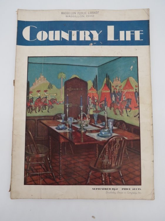 COUNTRY LIFE MAGAZINE, SEPTEMBER 1931 (LYNN BOGUE HUNT SPRINGER SPANIEL BUICK AD)