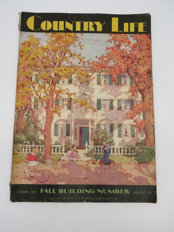 COUNTRY LIFE MAGAZINE, OCTOBER 1931 (FALL BUILDING NUMBER)