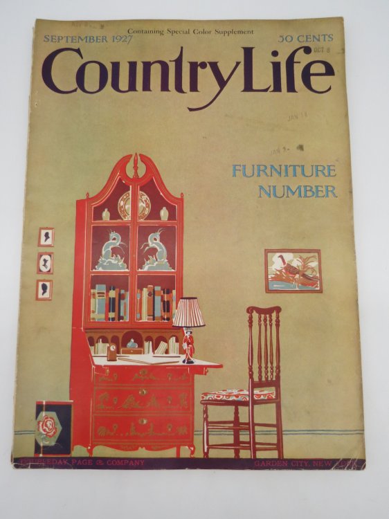 COUNTRY LIFE MAGAZINE, SEPTEMBER 1927 (FURNITURE NUMBER)
