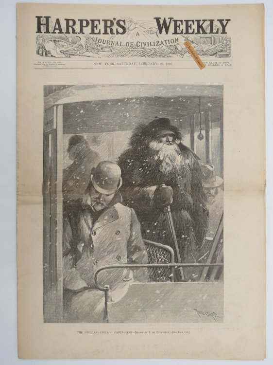 HARPER'S WEEKLY MAGAZINE, FEBRUARY 25, 1893 (THE ADVENTURES OF SHERLOCK HOLMES)
