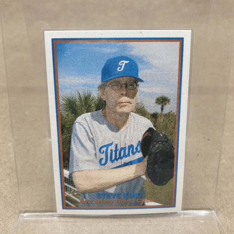 Stephen King Baseball Card (Blockade Billy Limited Edition Card, Palm Tree Edition)