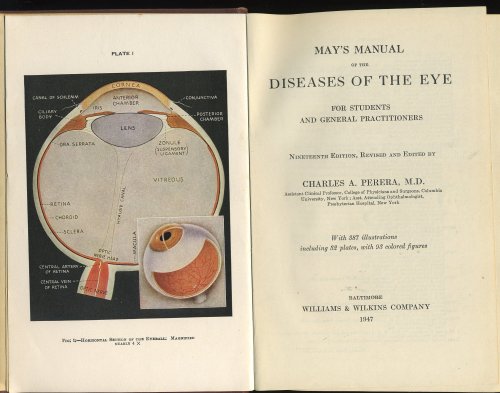 MAY'S MANUAL OF THE DISEASES OF THE EYE For Students and General Practitioners with 387 Illustrations Including 32 Plates, with 93 Colored Figures